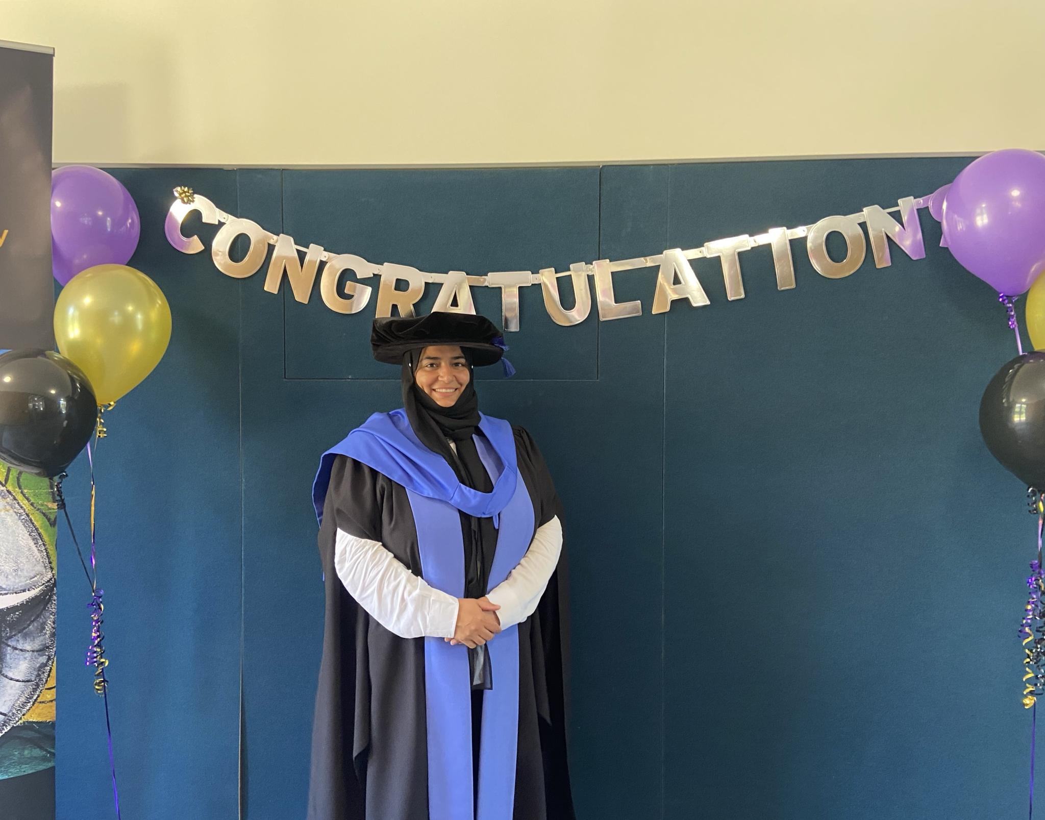 Tayyaba Malik on Graduation Day