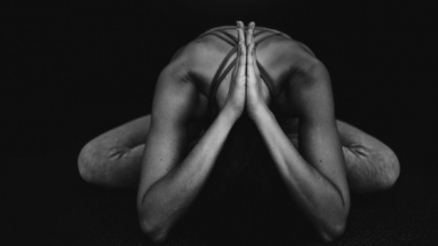 Woman doing yoga pose